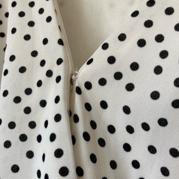 Sienna Sky Polka Dot High Low Wrap Dress lightweight classic retro tie waist M - Picture 3 of 13